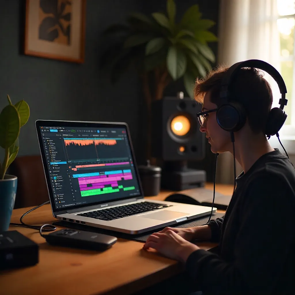 Audio production workflow and editing process